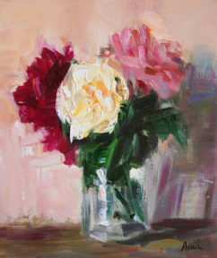 Still Life with White English Rose
