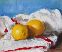 Lemons on the White Serviette