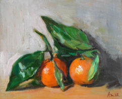 Spanish Mandarins with Leave (sold)
