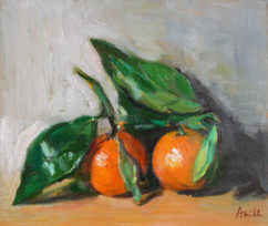 Spanish Mandarins with Leave (sold)