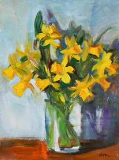 Daffodils on Light Blue
